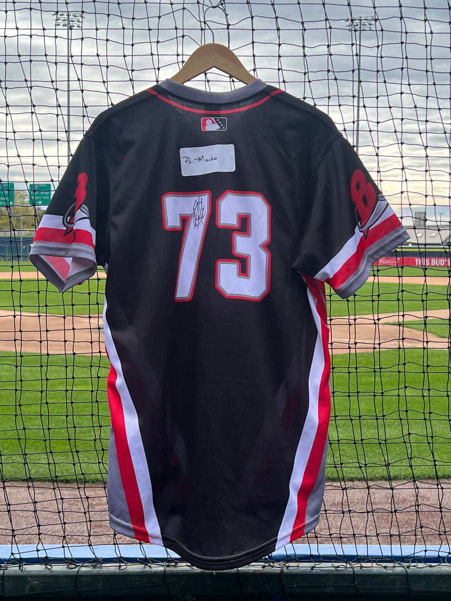 Buffalo Bisons Autographed & Game Worn Sublimated Hockey Black