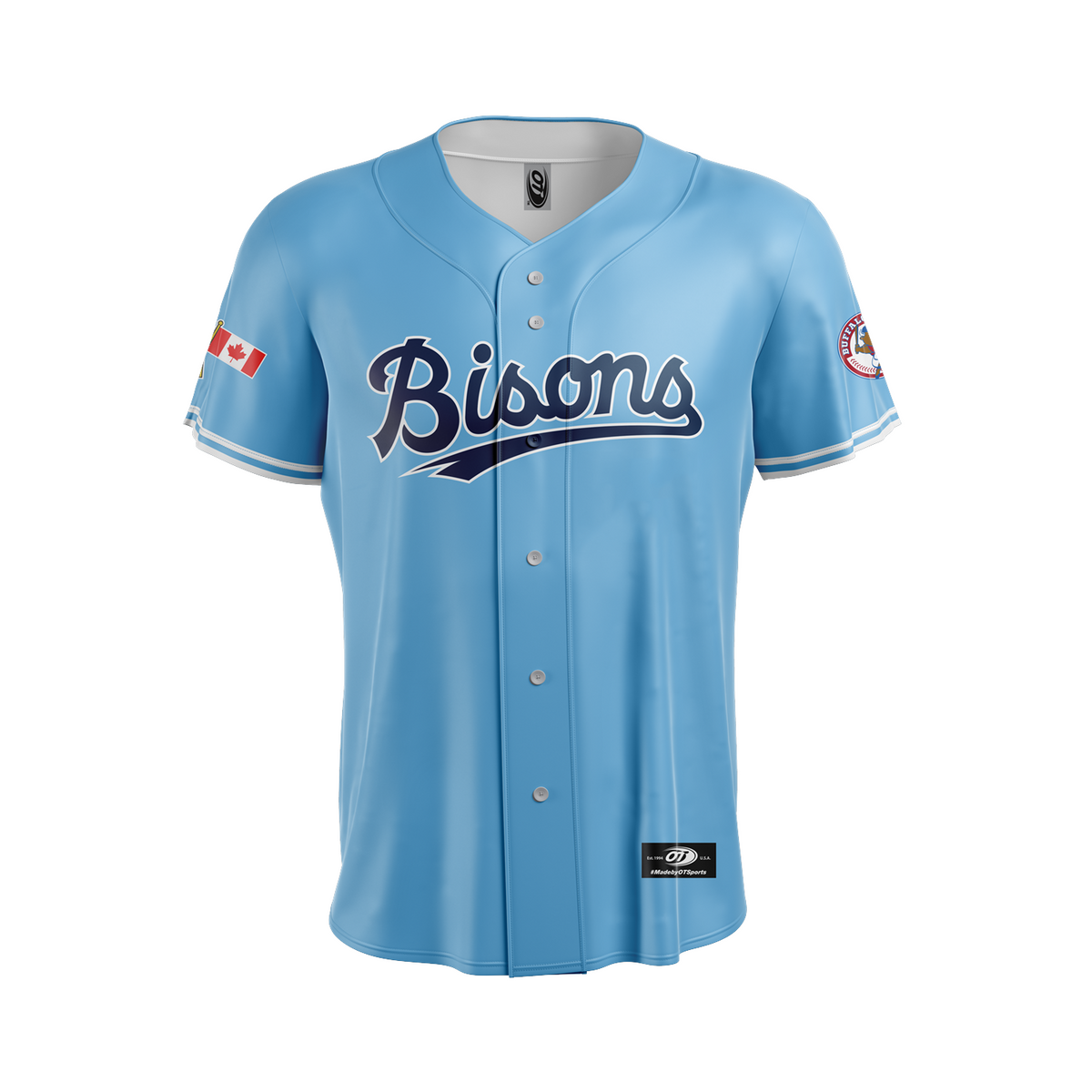 Buffalo Bisons Youth Sublimated Alt Lt Blue Replica Jersey