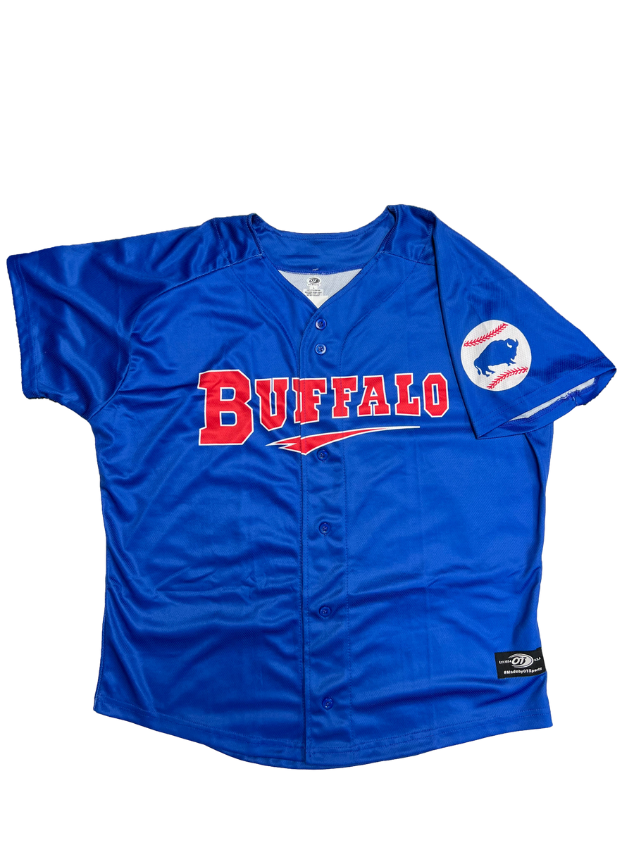 Buffalo Bisons Sublimated Road Replica Jersey 4XL / Yes (+$40)
