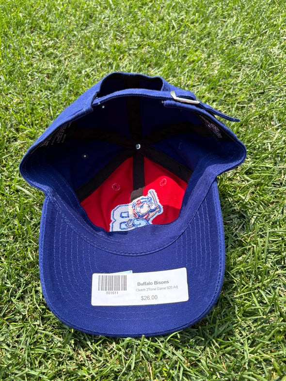 Buffalo Bisons Clutch 2Tone Game 920 Adjustable Cap