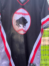 Buffalo Bisons Autographed & Game Worn Sublimated Hockey Black Jersey - Josh Kasevich #3 Size 46