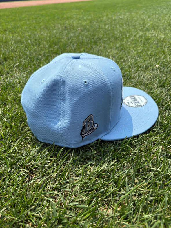 Buffalo Bisons Retro Slide Lt Blue Patch 950 Snapback Cap
