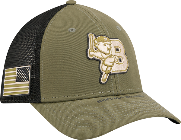 Buffalo Rainbows キャロムキュー Buffalo Bisons Armed Forces '26 Cap 3930 MC – Buffalo Bisons