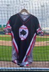 Buffalo Bisons Autographed & Game Worn Sublimated Hockey Black Jersey - Dasan Brown #9 Size 44