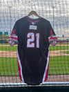 Buffalo Bisons Autographed & Game Worn Sublimated Hockey Black Jersey - Brandon Valenzuela #21 Size 46
