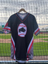 Buffalo Bisons Autographed & Game Worn Sublimated Hockey Black Jersey - Adam Kloffenstein #50 Size 48
