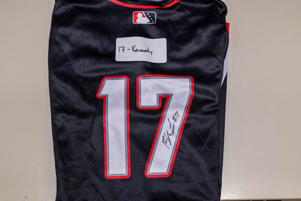 Buffalo Bisons Autographed & Game Worn Sublimated Hockey Black Jersey - Buddy Kennedy #17 Size 46