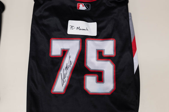 Buffalo Bisons Autographed & Game Worn Sublimated Hockey Black Jersey - Alek Manoah #75 Size 52