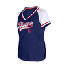Buffalo Bisons Ladies New Era OTC Glitter Script Vneck Tee