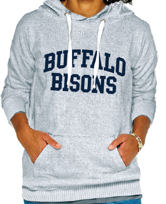 Buffalo Bisons Salt & Pepper Nantucket Felt Fleece Hoodie