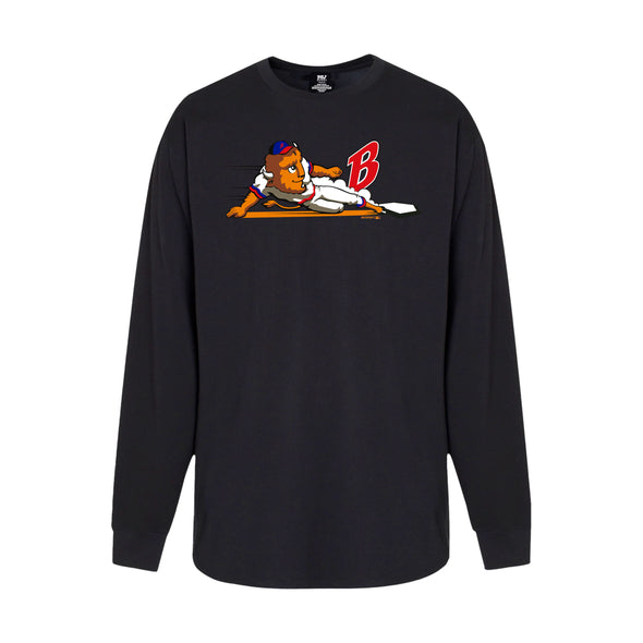 Buffalo Bisons Reverse Retro Black Long Sleeve