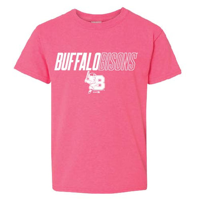 Buffalo Bisons Youth Pink Variance Tee