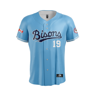 Buffalo Bisons Alt Lt Blue Joey Votto Sublimated Replica Jersey