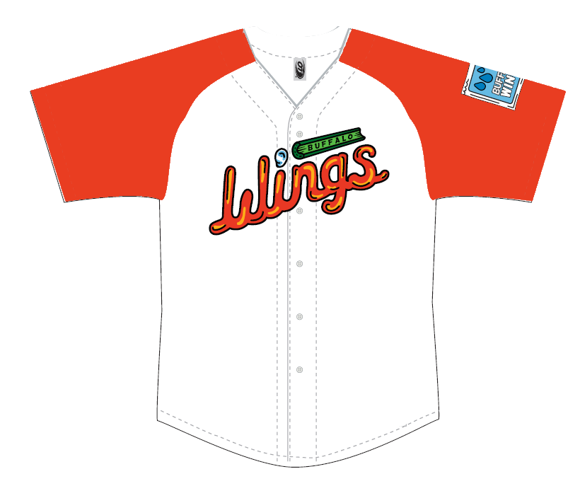 Buffalo Bisons Wings Replica Blank Jersey Buffalo Bisons