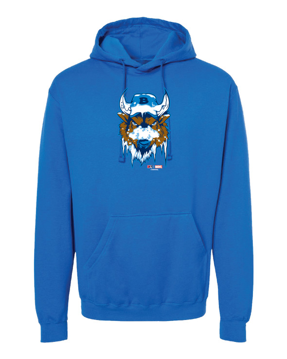 Buffalo Bisons Youth Marvel's Defenders of the Diamond Royal Primary Hoodie