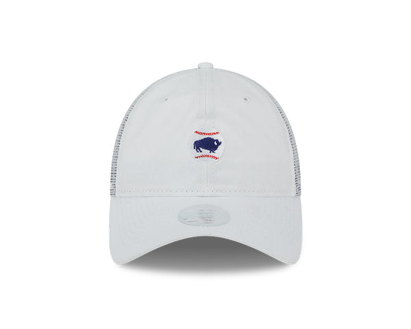 New Era Bisons Mini Logo Women's Denim Trucker Hat