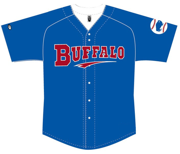 Buffalo Bisons Sublimated Alt Royal Replica Jersey