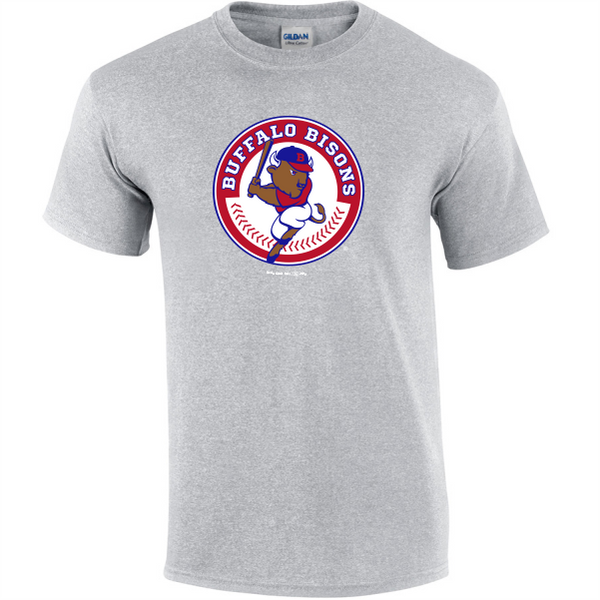 Vantage Buffalo Bisons Royal Primary Logo Tee Large