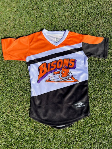 Buffalo Bisons Sublimated Alt LT Blue Replica Jersey 4XL / Yes (+$40)