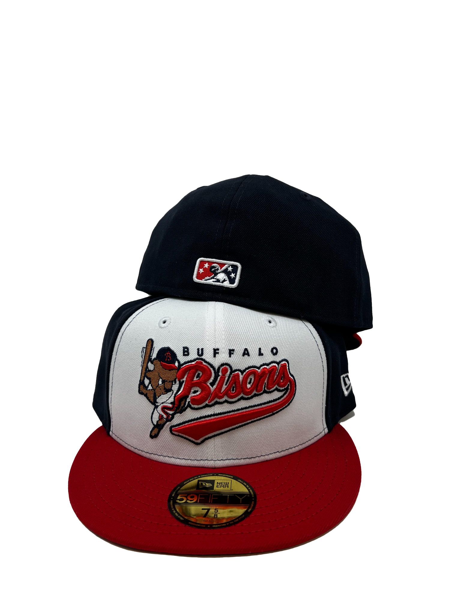 New Era 59Fifty Buffalo Bison￼ Green Fitted Hat-Red UV-7 1