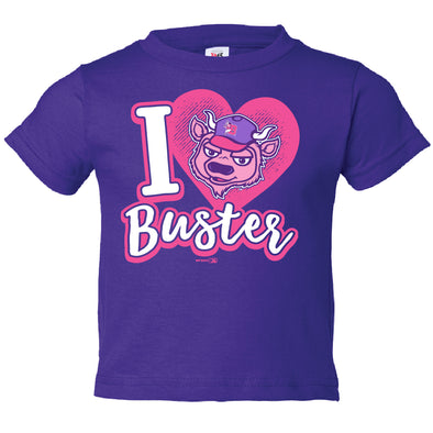 Buffalo Bisons Toddler Purple Heart Buster Tee