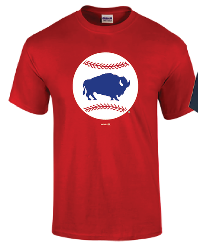 Buffalo Bisons Red Alt 1 Logo Tee