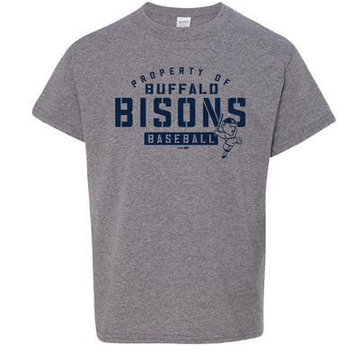 Buffalo Bisons Youth Grey Expect Tee